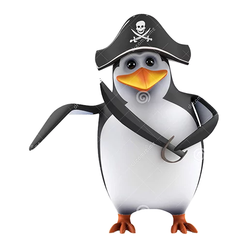 Telegram Sticker «Dank 3d stock penguins» 🏴