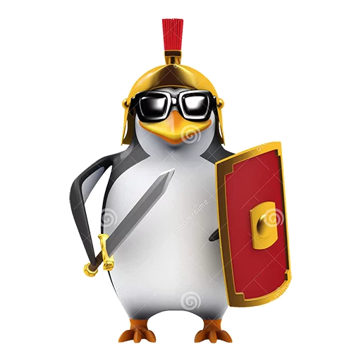 Telegram stiker «Dank 3d stock penguins» 🛡