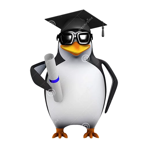 Dank 3d stock penguins emoji 🎓