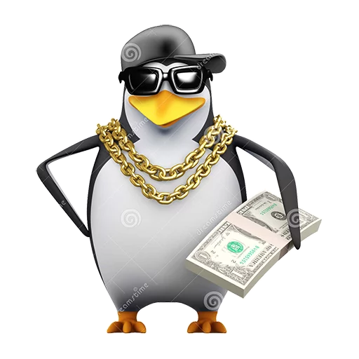 Dank 3d stock penguins emoji 💵