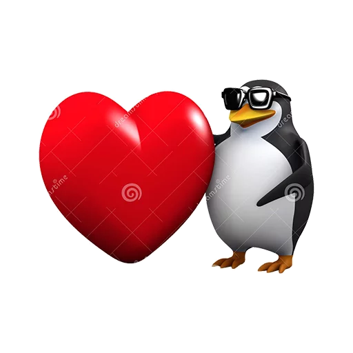Dank 3d stock penguins stiker ❤