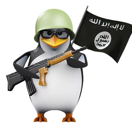 Telegram stiker «Dank 3d stock penguins» 🔫