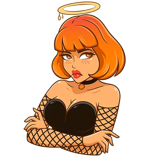 Chili Devil & Honey Angel stiker 😒