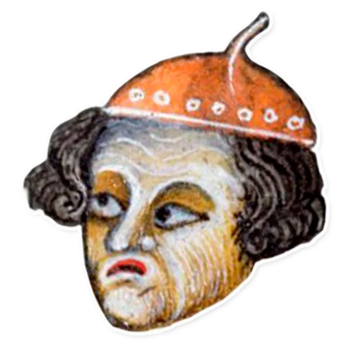 suffering medieval faces sticker 🧐