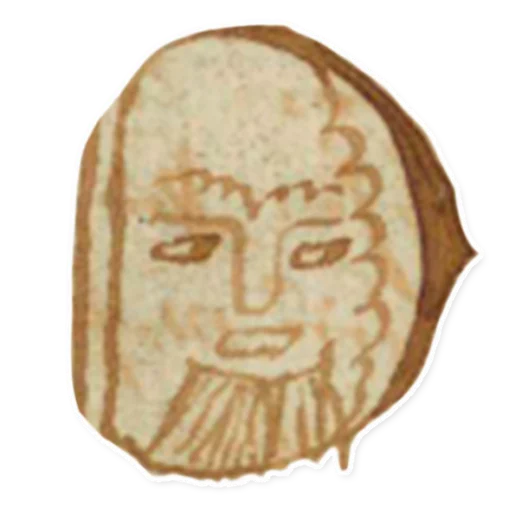 suffering medieval faces sticker 😟