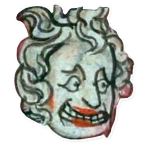 Telegram Sticker «suffering medieval faces» 👹
