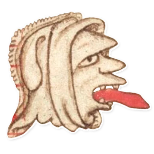 Telegram Sticker «suffering medieval faces» 😛
