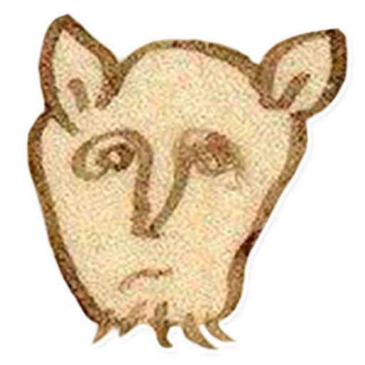 suffering medieval faces sticker 😾