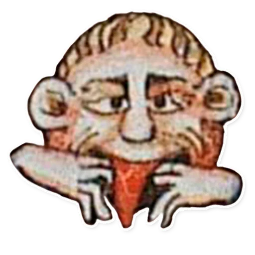 Telegram Sticker «suffering medieval faces» 😝