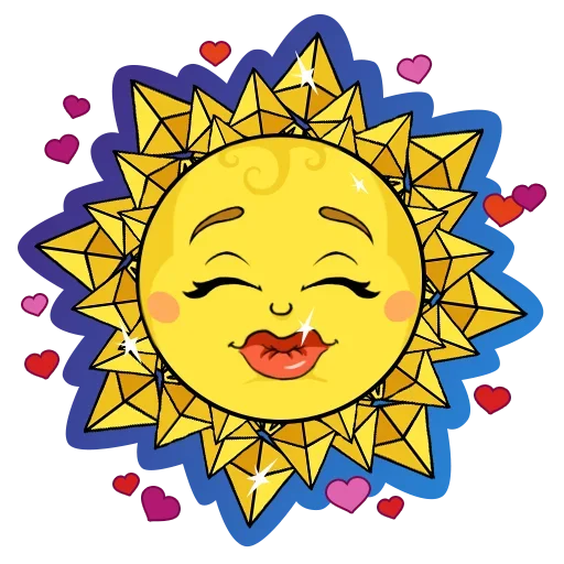 Telegram Sticker «Sun» 😘