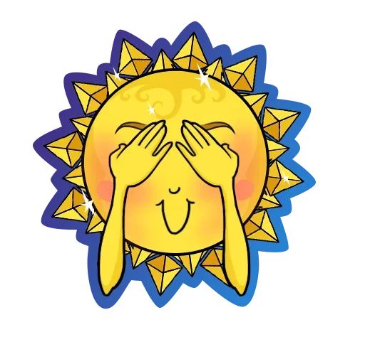 Telegram Sticker «Sun» 🙈
