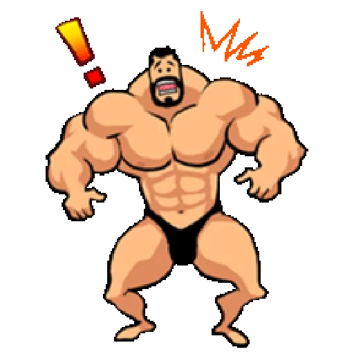 Super Muscle Man emoji ❗