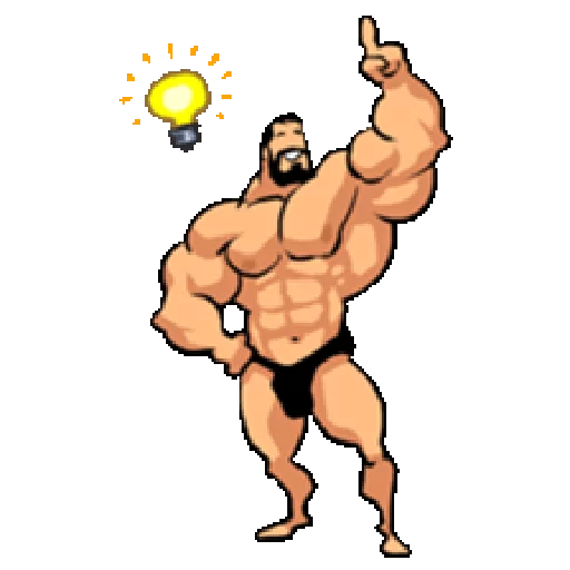 Super Muscle Man emoji 💡