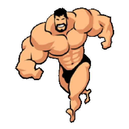 Super Muscle Man emoji 🏃