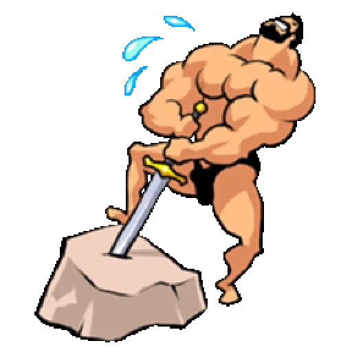 Super Muscle Man emoji 😫