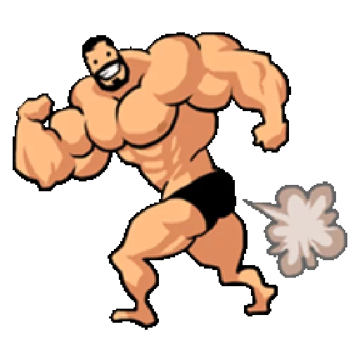 Super Muscle Man emoji 💨
