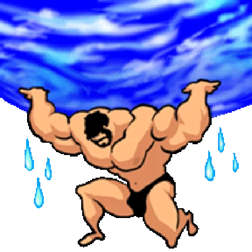 Super Muscle Man emoji 🌍