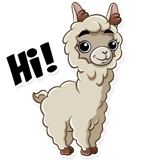Telegram stickers alpaca