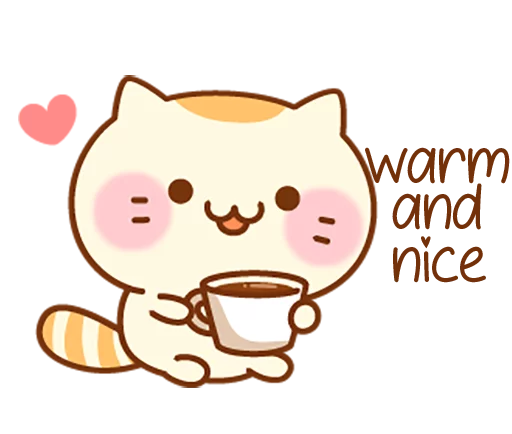 Telegram Sticker «Sweet Kitty» ☕