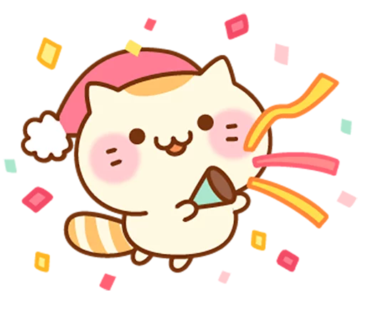 Telegram Sticker «Sweet Kitty» 🎉