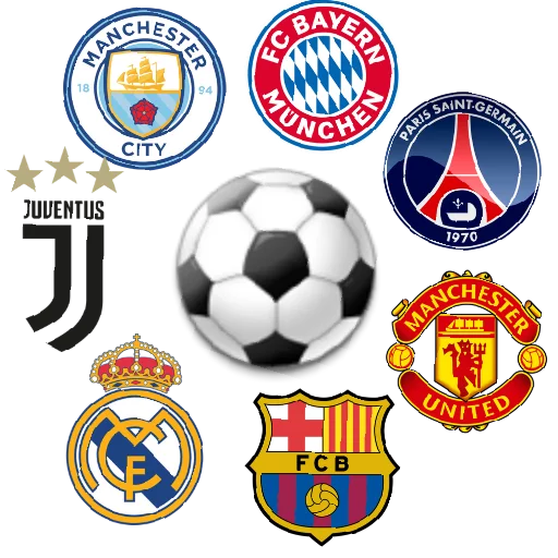 Telegram stickers TOP FOOTBALL CLUBS