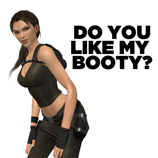 Telegram stiker «Tomb Raider Memes» 🐓