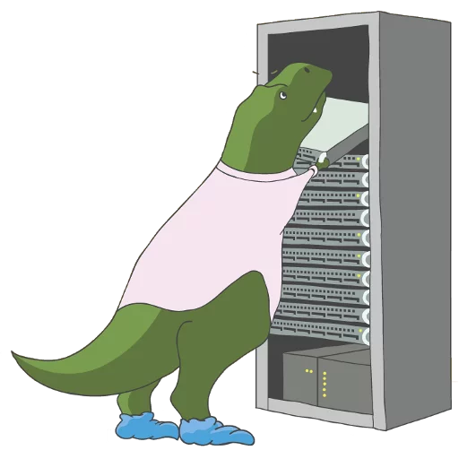Telegram Sticker «T-Rex» 😁