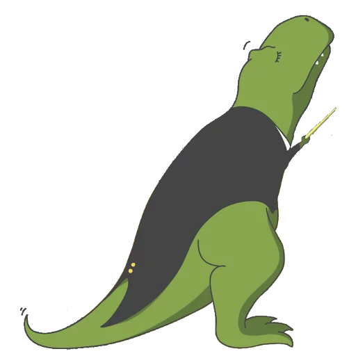 Telegram stiker «T-Rex» 🎶