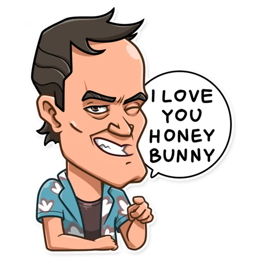 Quentin Tarantino sticker 😉