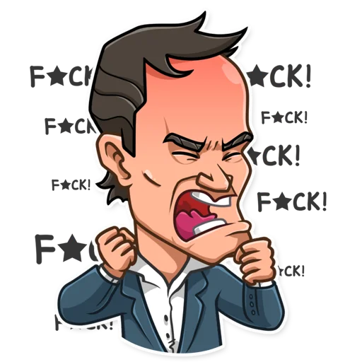 Telegram Sticker «Quentin Tarantino» 🤬