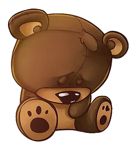 Telegram Sticker «Мишка Teddy» 😿