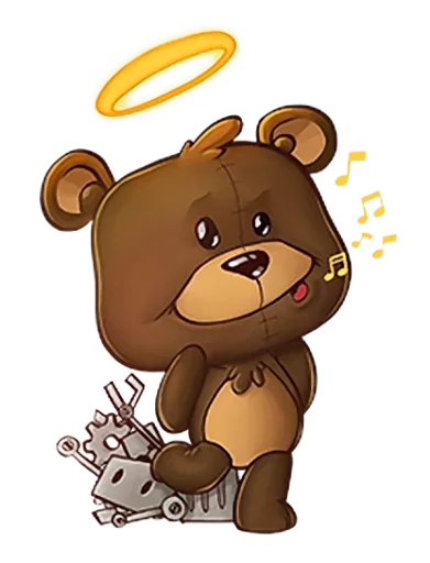 Telegram Sticker «Мишка Teddy» 😇