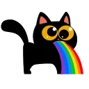 Эмодзи Cat Teftel  🌈