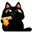 Емодзі Cat Teftel  🍕