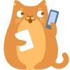 Telega Cat emoji 📲