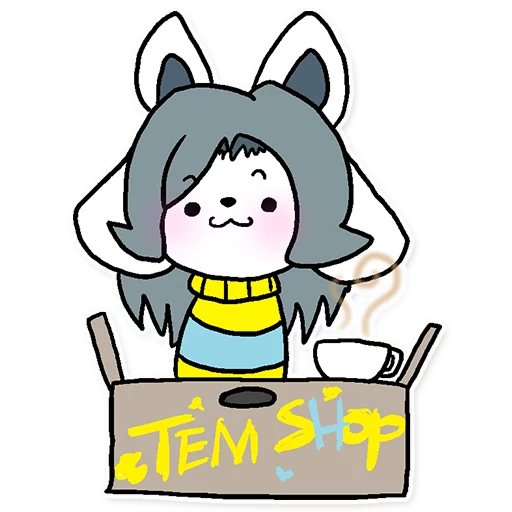 Telegram Sticker «Temmie» 🙂