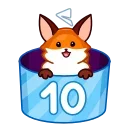 Эмодзи 🎂 10 Years of Telegram 🎂