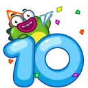 10 Years of Telegram emoji 🎂