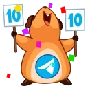 Эмодзи 10 Years of Telegram 🎂