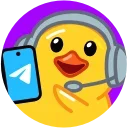 Эмодзи телеграм Telegram Duck X