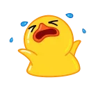 Telegram Duck X emoji 😭