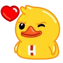 Telegram Duck X emoji 😘