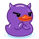 Telegram Duck X emoji 👿