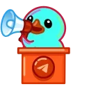 Telegram Duck X emoji 😲