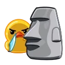 Эмодзи Telegram Duck X 🗿