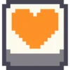 Pixel Emojis emoji 🧡