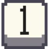 Емодзі Pixel Numbers  1⃣