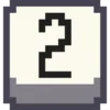 Pixel Numbers emoji 2⃣