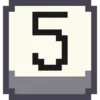 Telegram emoji «Pixel Numbers» 5⃣