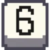 Pixel Numbers emoji 6⃣
